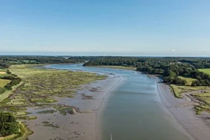 La riviere d'auray vue du ciel