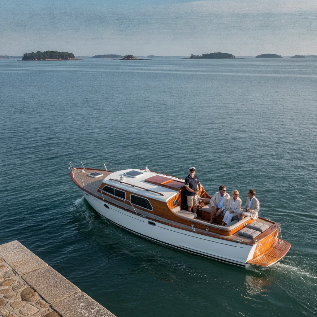 embarquement bateau Le Bono Morbihan